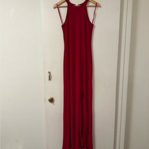 Le Chateau Vibrant Red Maxi Dress